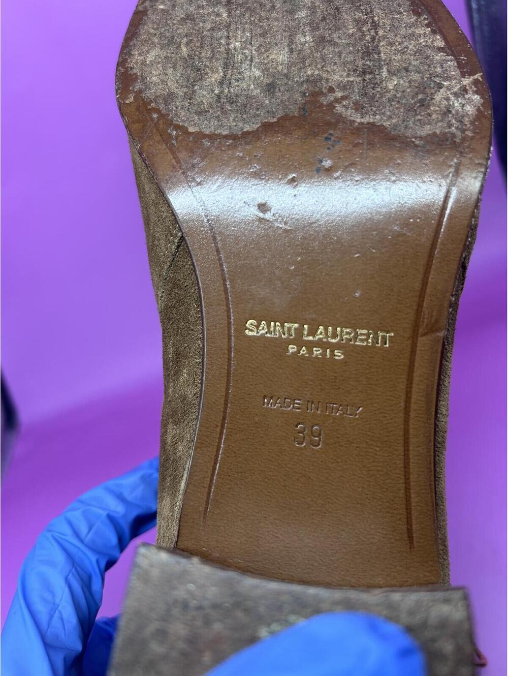 30% Off with BUNDLE! Saint Laurent Suede Wyatt Jodhpur Boots - Tobacco/Nut Suede - Picture 8 of 9